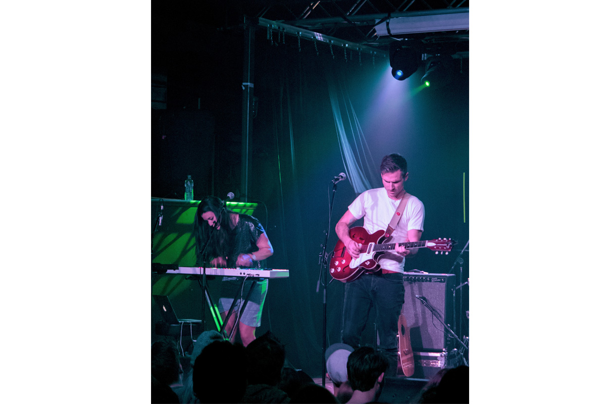 Considering my name, I feel a compelling urge to make some kind of biblical reference at some point (because I would hate to mull over the missed opportunity). But, to be honest, I would prefer not to; I’ll settle for Melville. (Photographed: Tyler Bancroft on guitar; Jaycelyn Brown on keyboard.) 