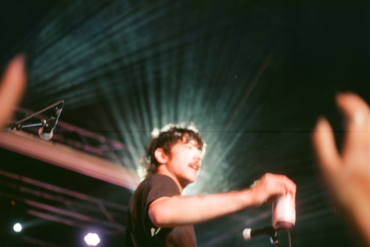 Lead artist, Dylan Frost (pictured) actively pursued an intimate connection with the crowd, with showering beer over the first few rows, and encouraging middle fingers to be lifted to the sky being his preferred form of communication. 