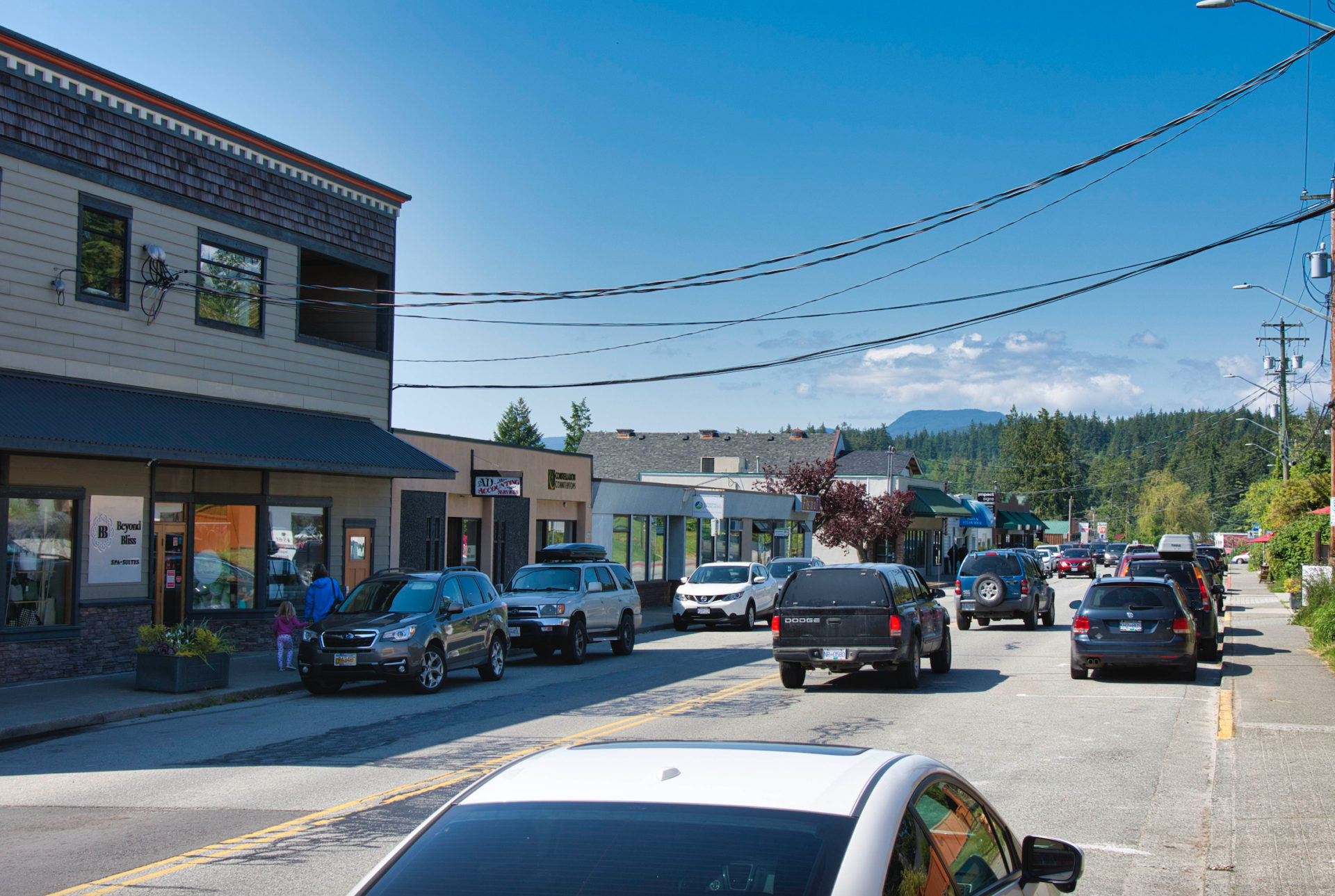 A view of Marine Avenue in Powell River